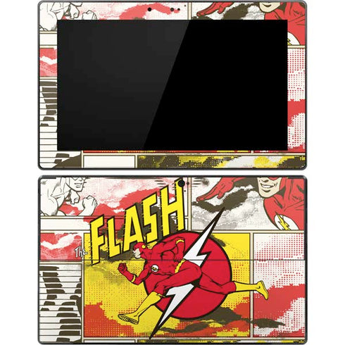 DC Comics The Flash Vintage Action Pose Pattern Surface Pro Tablet Skin